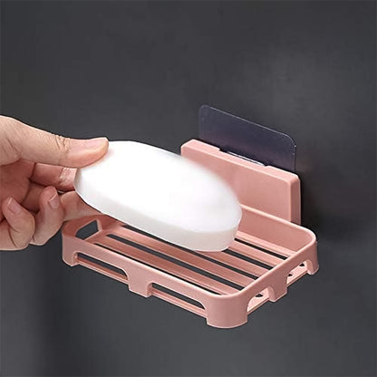 Selfadhesive Rectangular Soap Dish Holder (1 Pc)