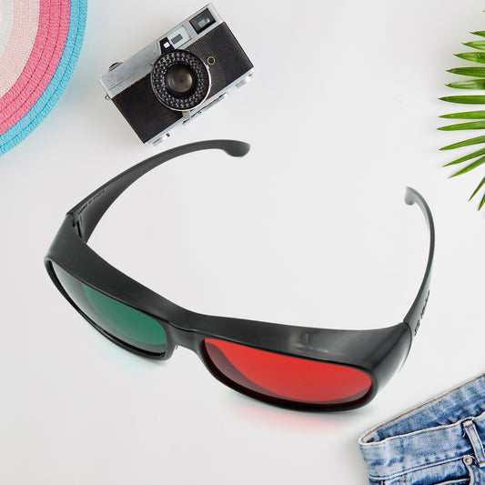 Uv Protected Round Sunglasses 3D Classic Sunglasses For Men  Women Lightweight Both Outdoor And Indoor Use (1 Pc )