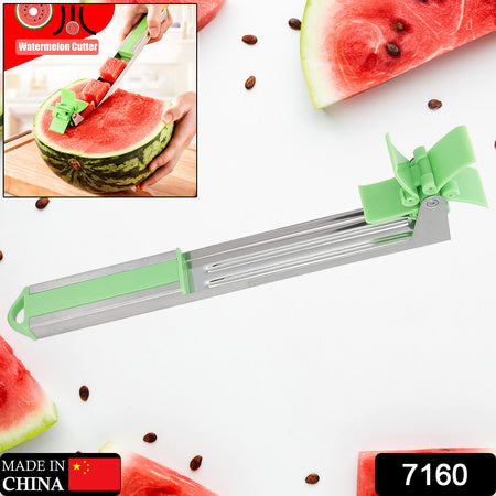 Stainless Steel Washable Watermelon Cutter Windmill Slicer Cutter Peeler For Homesmart Kitchen Tool Easy To Use