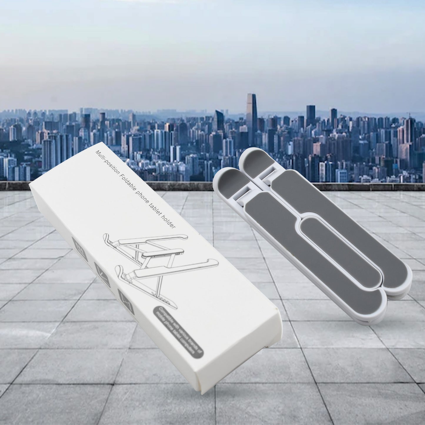 Adjustable Laptop Stand Holder With Built-In Foldable Legs And High Quality Fibre
