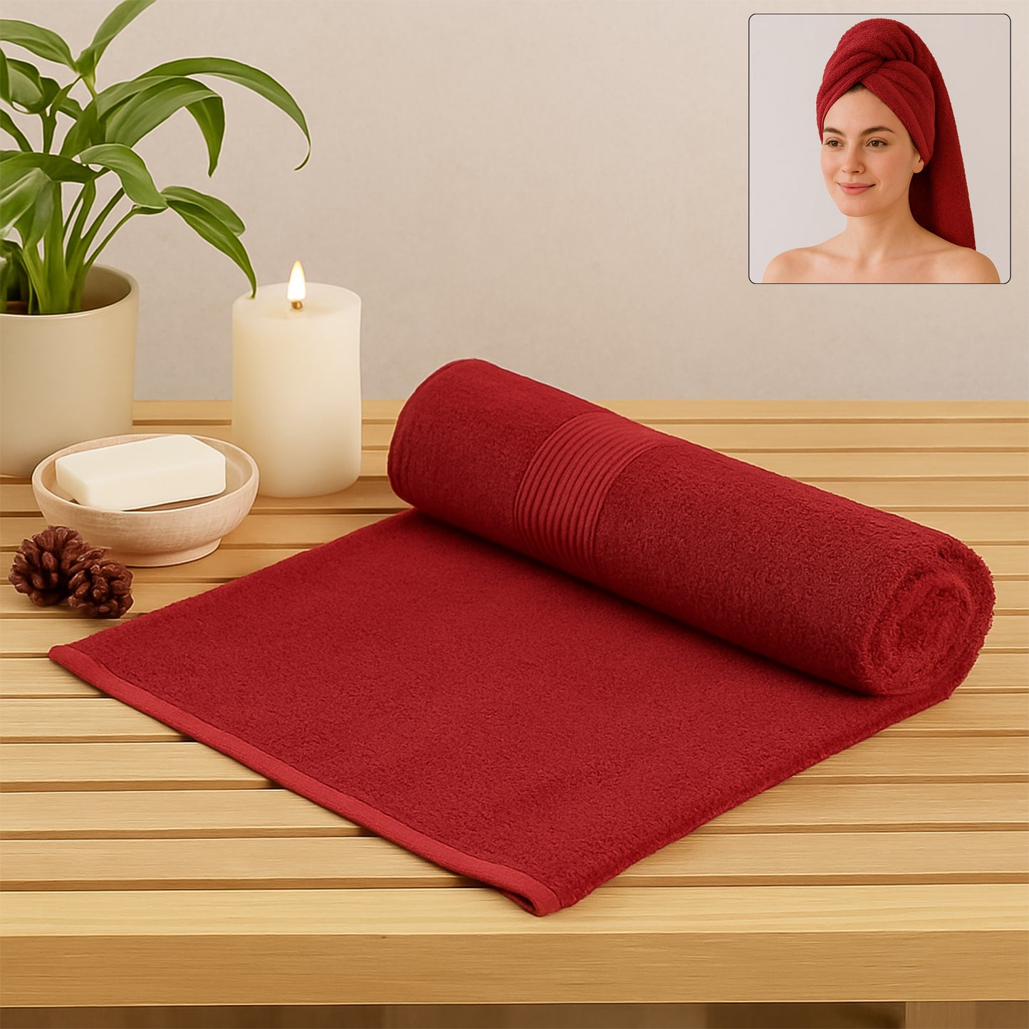 Premium Elite Splendor Bath Towel (70X137Cm  1 Pc)