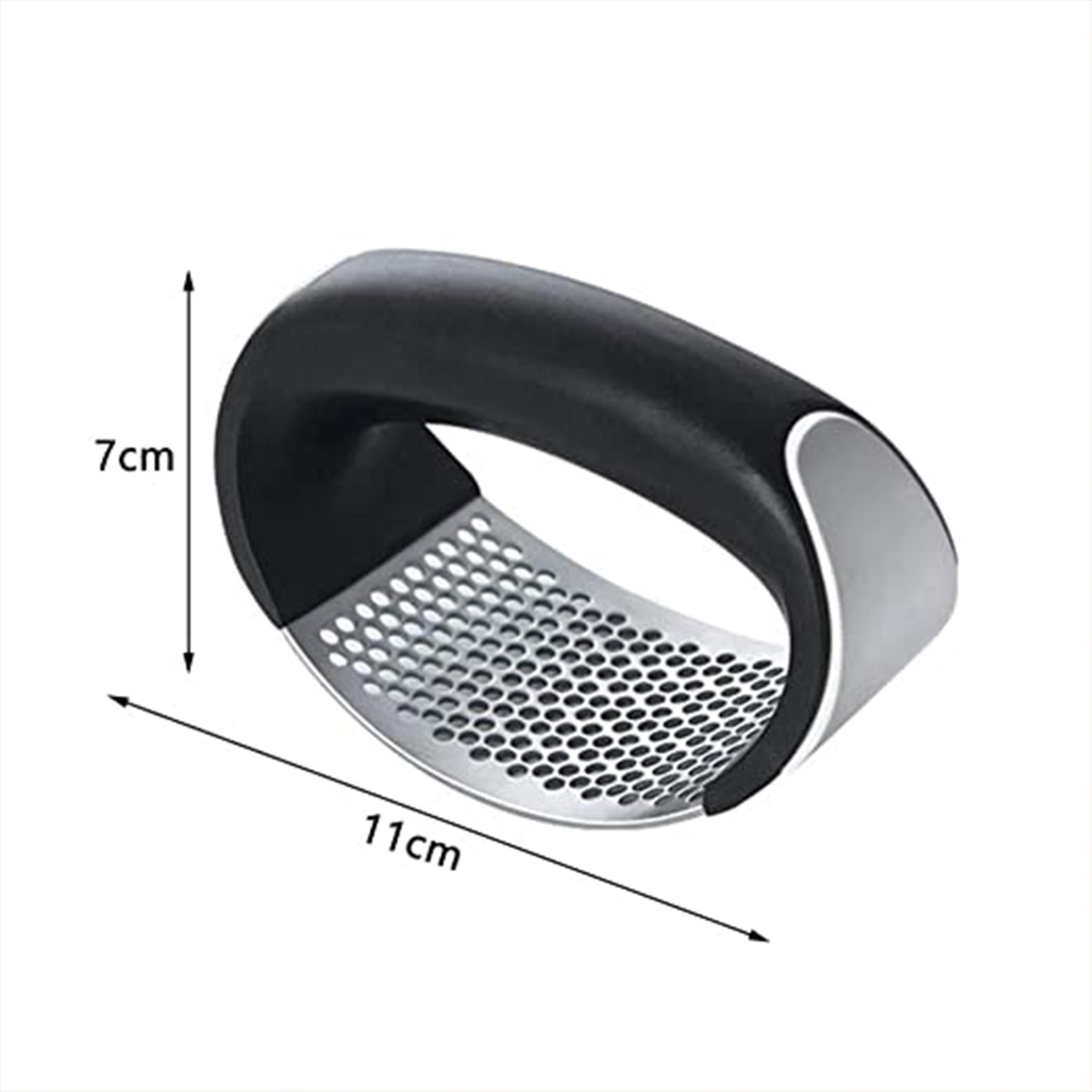 Stainless Steel Garlic Presser Crusher (Multicolor)