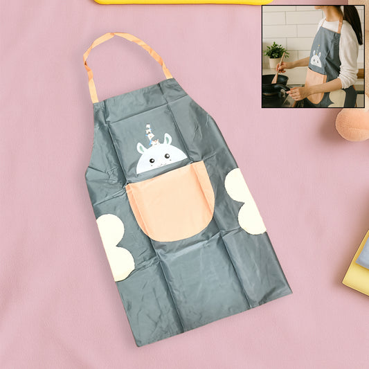 Cutecartoon Animal Design Kitchen Apron (1 Pc)