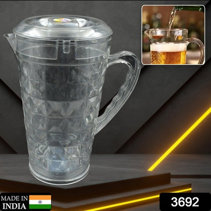 Mocktail Pet Jug  Plastic Jug With Lid Drinking Beverage Jag Transparent Tableware  Reusable Bpa Free Plastic Water Jug For Home Use Perfect For Home Restaurants