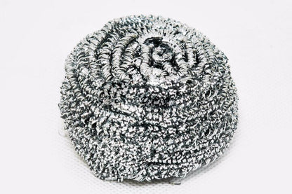 Round Shape Stainless Steel Ball Scrubber (Pack Of 12)