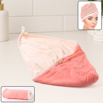 Hairdrying Magic Hair Cap Towel Wrap For Women Bath Towels (1 Pc)