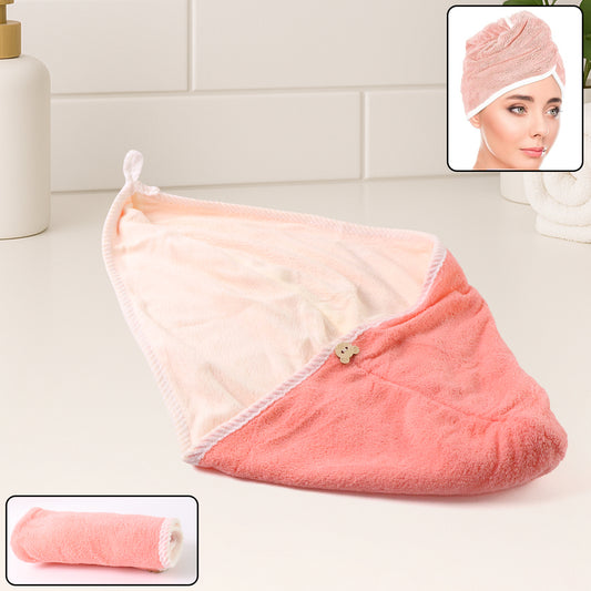 Hairdrying Magic Hair Cap Towel Wrap For Women Bath Towels (1 Pc)