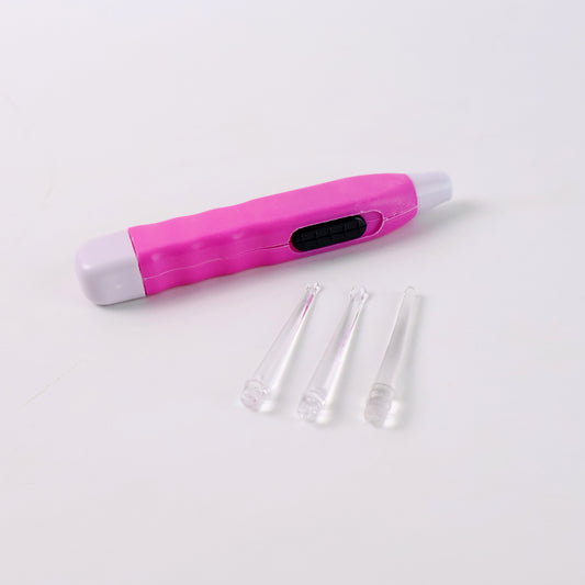 Pinkled Flashlight Earpick With Tweezer (1 Pc)