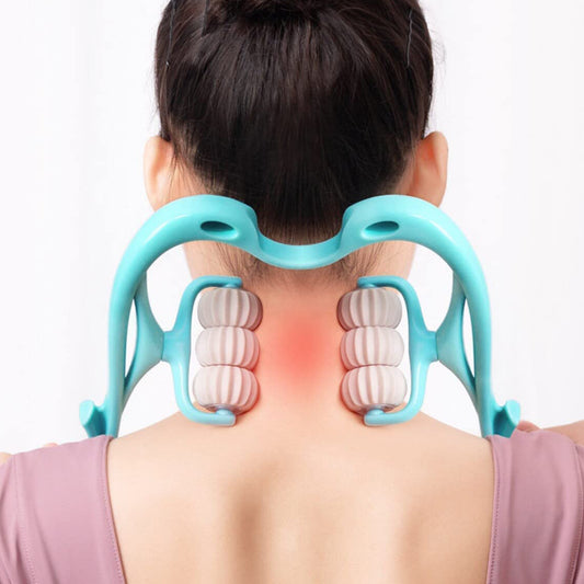 Neckshoulder Massager Portable Relieving The Back For Men Relieving The Waist Women (1Pc)