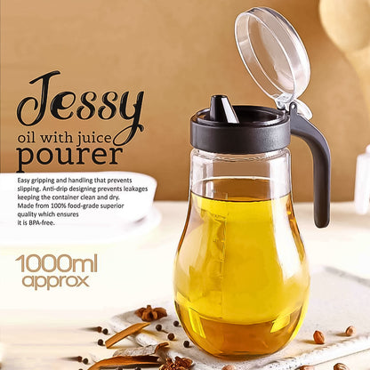 Apexjessy Oil And Juice Pourer Dispenser Bottle Approx 1000Ml (1 Pc)