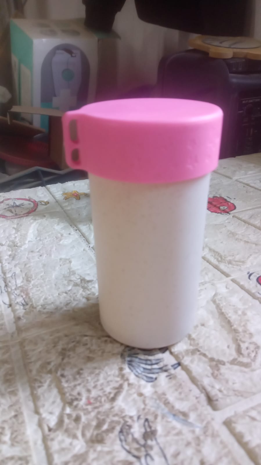 Travel Coffee Cup Portable Water Bottle Wheat Straw Coffee Tea Mug Coffee Mug With Lids For Coffee Tea (300 Ml Approx)