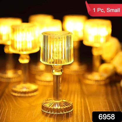 Miniacrylic Led Desk Lamps Table Lamp Portable Crystal (1 Pc  Small)
