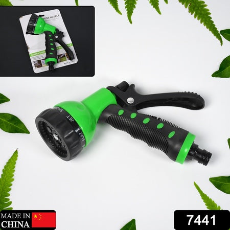 Hose Nozzle Garden Hose Nozzle Hose Spray Nozzle With 8 Adjustable Patterns Front Trigger Hose Sprayer Heavy Duty Metal Water Hose Nozzle For Cleaning Watering Washing Bathing