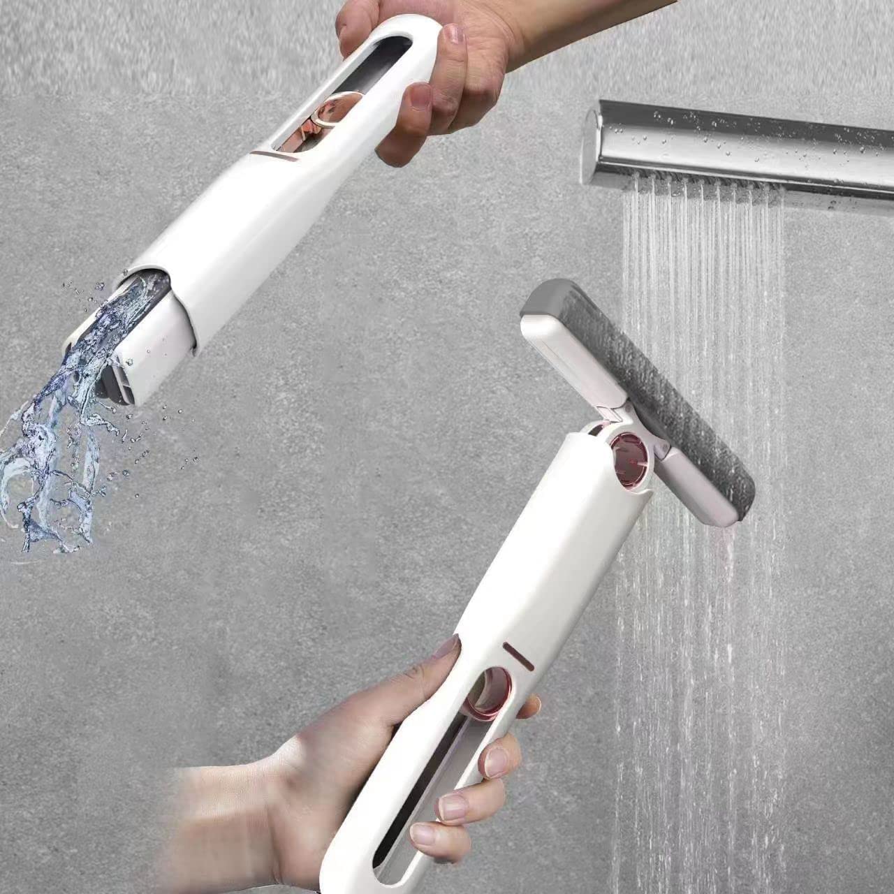 Portable Self-Squeeze Short Mop Mini Hand Wash-Free Strong Absorbent Mop With 1 Cotton Head Cleaning Sponge For Bathroom Kitchens Table