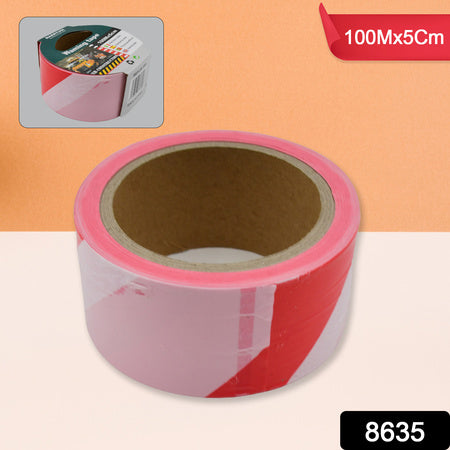 Safety Warning Tape Construction Barrier Tape Non-Adhesive (100Mx5Cm)