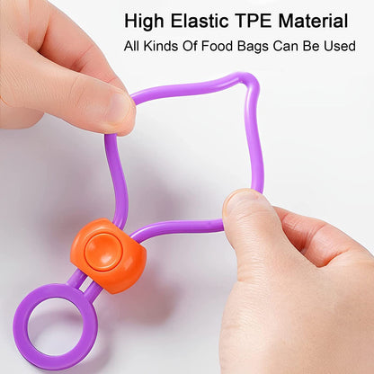Bag Clips Food Clips Multi-Purpose Sealer Reusable Cable Ties Cord Organizer Bag Clips Food Clips For Home Kitchen Office (1 Pc)