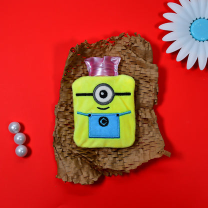 Minions Small Hot Water Bag With Cover For Pain Relief Neck Shoulder Pain And Hand Feet Warmer Menstrual Cramps.