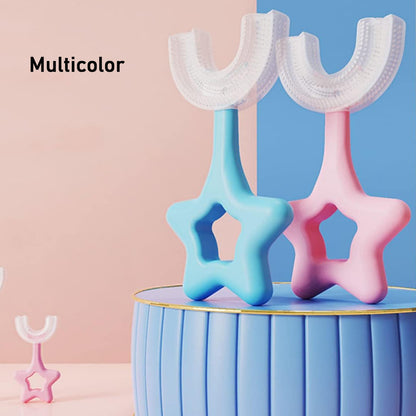 Staru-Shape Silicone Manual Toothbrush (1 Pc)