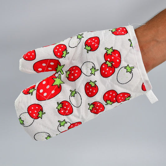 Designer Multicoloured Oven Mitt And Pot Holder