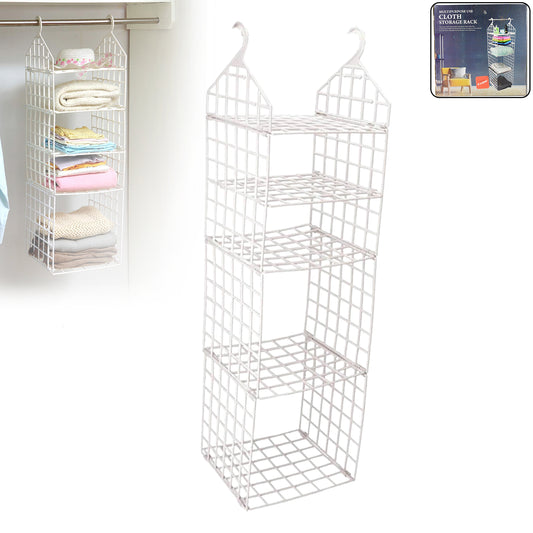 Multipurpose 5 Layer Folding Clothes Storage Rackscloset For Students Wardrobe Shelves Socks Scarf T-Shirt Etchanging Organizer Storage Holders  Racks
