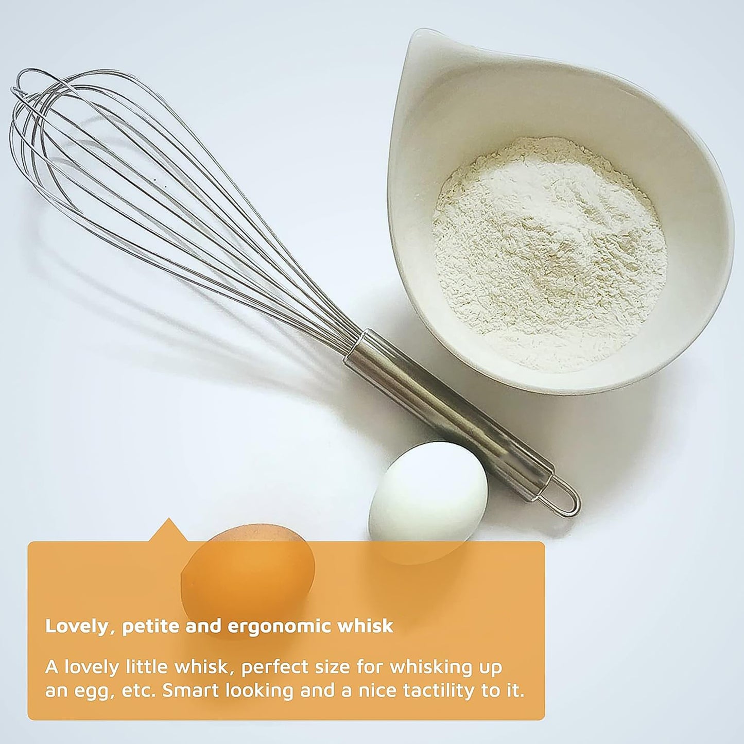 Largestainless Steel Balloon Whisk  Heavy-Duty Kitchen Tool (30Cm  1 Pc)