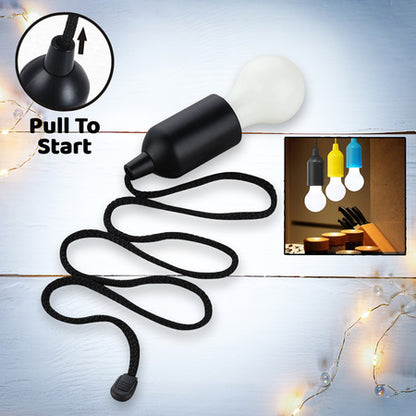 1Pcs Led Bulbs Pull Cord Light Led Pull Cord Light Hanging Led Bulb Pull Wire Drawstring Light Bulb Black Led Pendant Lights