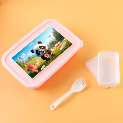 Kidscartoon Printed Lunch Box Mix Design (1 Set)
