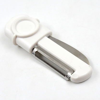 Dual-Use Knife And Peeler 2-In-1 Stainless Steel Blades Wiith Case (1 Pc)