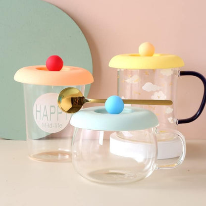 Cupmug Lid Dust Proof Silicone Rubber Airtight Seal (Cup  Spoon Not Included Only Lid 1 Pc)