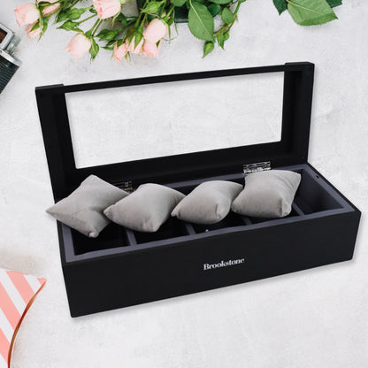 Stylefresh And Simple Girl Earrings Plate Jewellery Box Earrings Ring Multi-Function Jewellery Storage Box