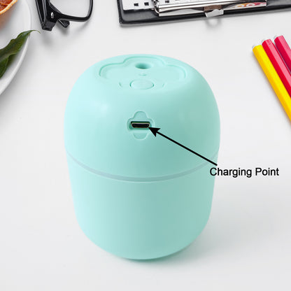 Portable Lighting Mini Humidifier Usb Personal Desktop Air Humidifier For Baby Bedroom Travel Office Home With Light Cool Mist Humidifier Essential Oil Diffusers Cool Mist Humidifiers (250 Ml)