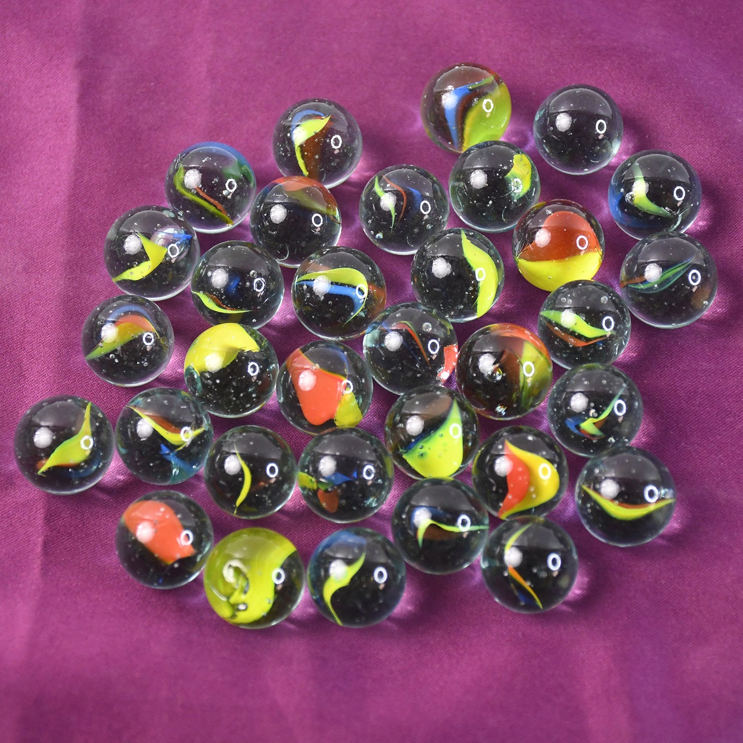 Glassmarbles For Kids Approx 35 (35 In 1)