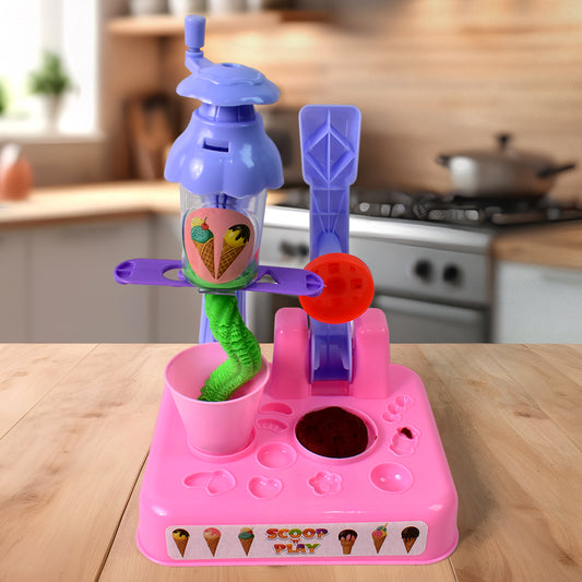 Scoopand Play Set Color Dough For Kids Play Toys Ice Cream Maker Machine (36 Pcs Set)