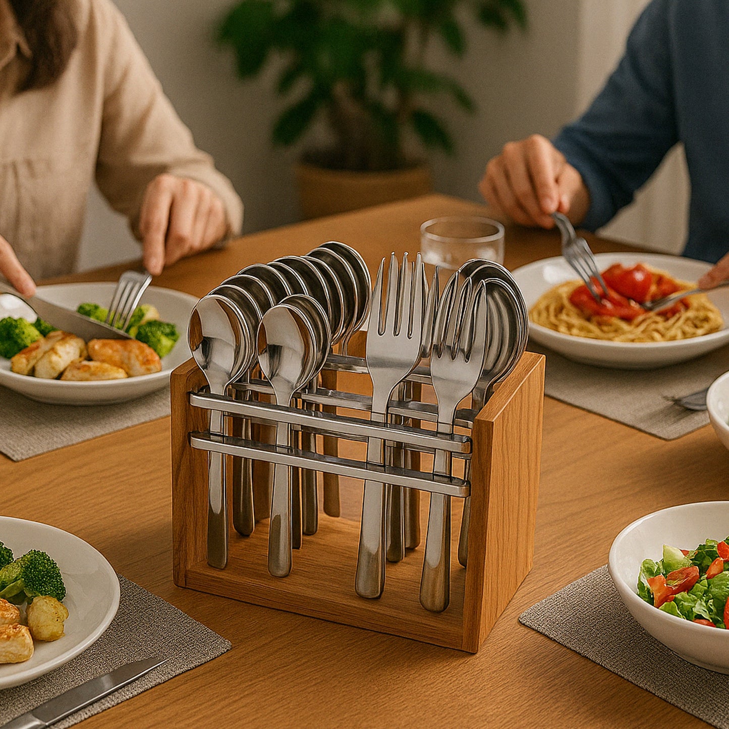 Apexpremium Stainless Steel Cutlery Set (24 Pc)
