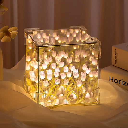 Cubetulip Night Lamp  Led Decorative Nights Lamp For Bedroom (Multicolor  1 Set)