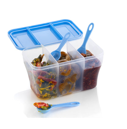 Plastic Square Storage Organiser Container (750Ml Capacity)