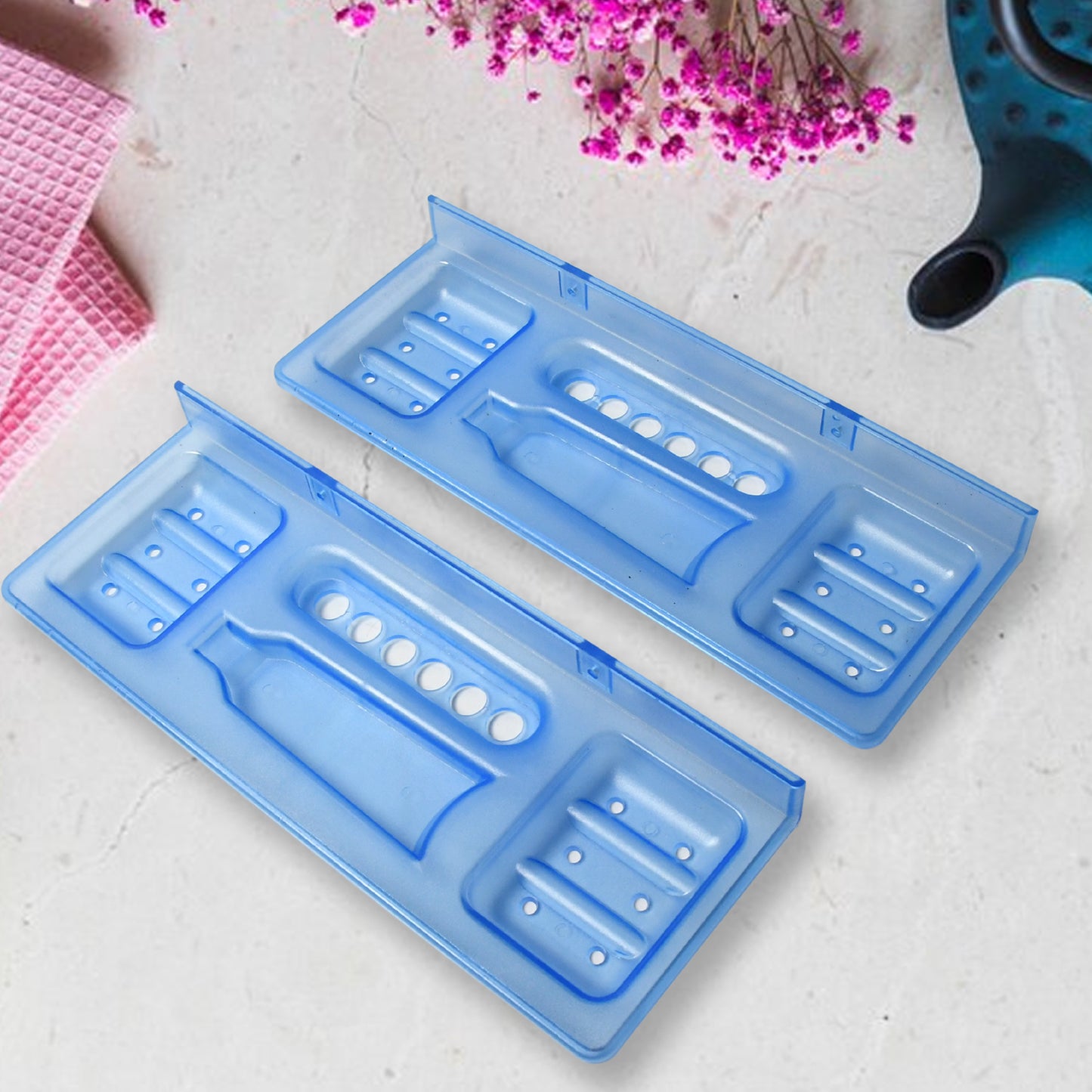 Shop A Wide Range Of Bathroom Ware Products From Pure Source India In This Pack There Coming 4In1 Glass Soap Dish Which Is Suitable To Use On Stand .It Is Having Unique Design Of Products Will Enhance Beauty Of Your Bath Room.