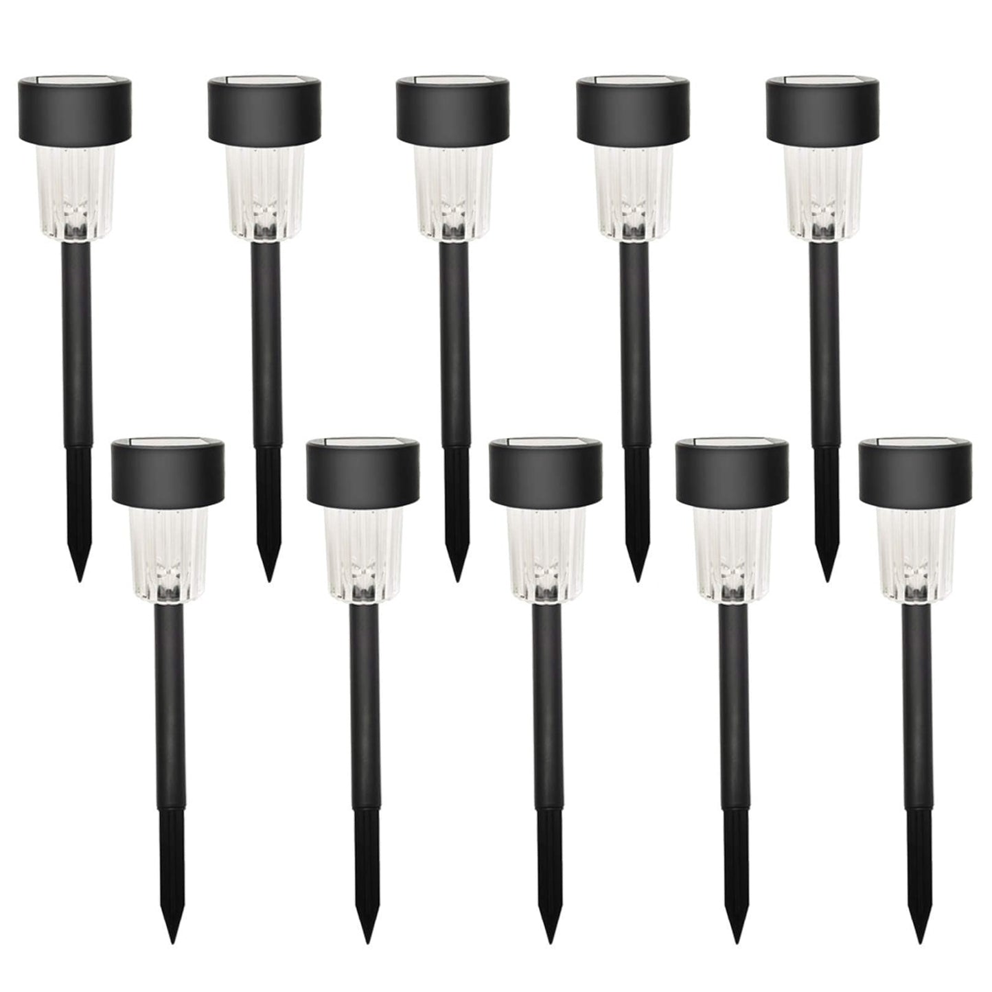 Solarpowered Garden Pathway Lights (10 Pc  Set)
