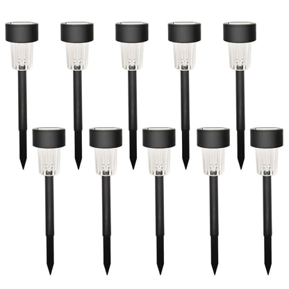 Solarpowered Garden Pathway Lights (10 Pc  Set)