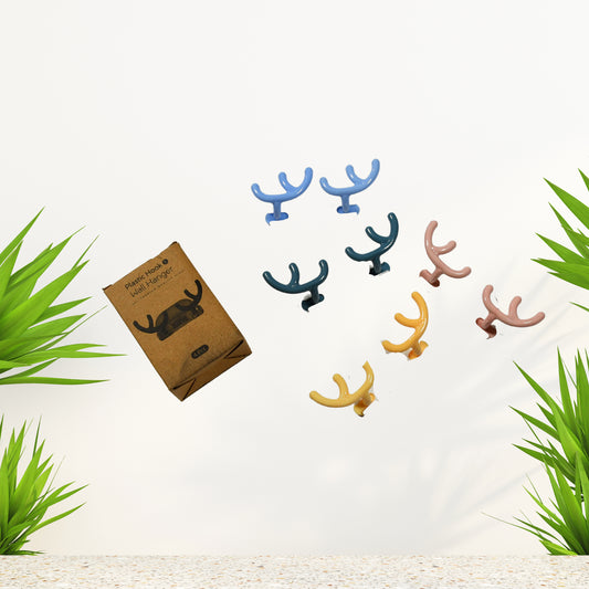 Plastic Wall Hanger Hook Wall Adhesive Hook Premium Quality Wall Hook (Pack Of 4Pc)