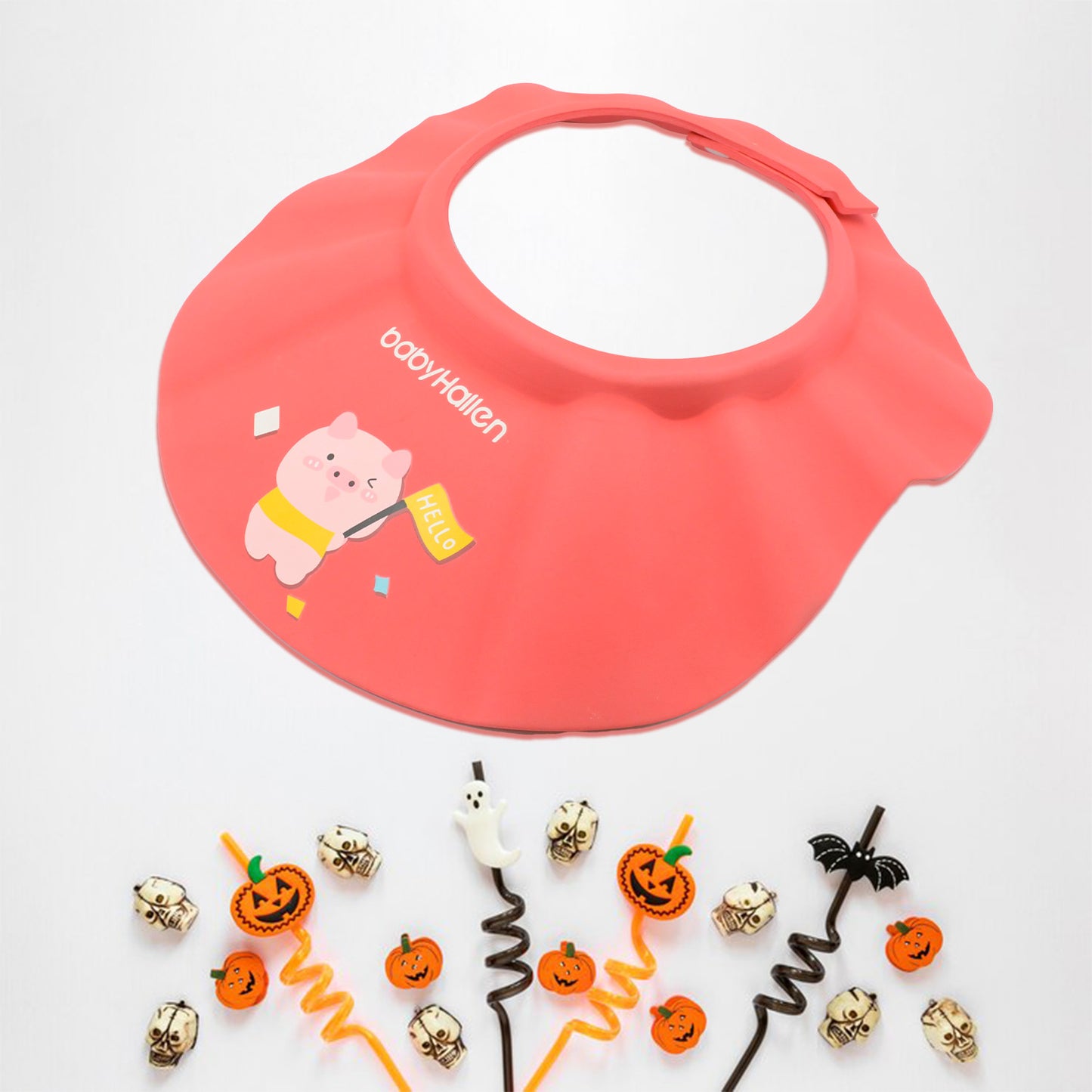 Baby Shower Caps Bath Cap For Toddlerbabykidesoft  Flexible Material Visor Hat Safe Shampoo Protection Shampoo Cap Hat New Born Infants Babies Shield Eyesears Protector Soft Comfortable Wash Hair (1 Pc)