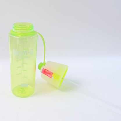 Plastic Dual Function Sports Water Bottle With Built-In Mist Spray And Leakproof Cap (600Ml  1 Pc)