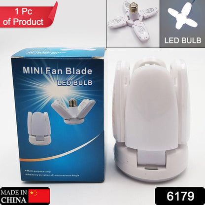 Fan Blade Led Bulb 28V Foldable Led Blade Fan Bulb ( 1 Pc )