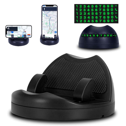 2 In1 Car Anti-Slip Mat Phone Holder Non Slip Sticky Phone Mount Holder (1 Set)