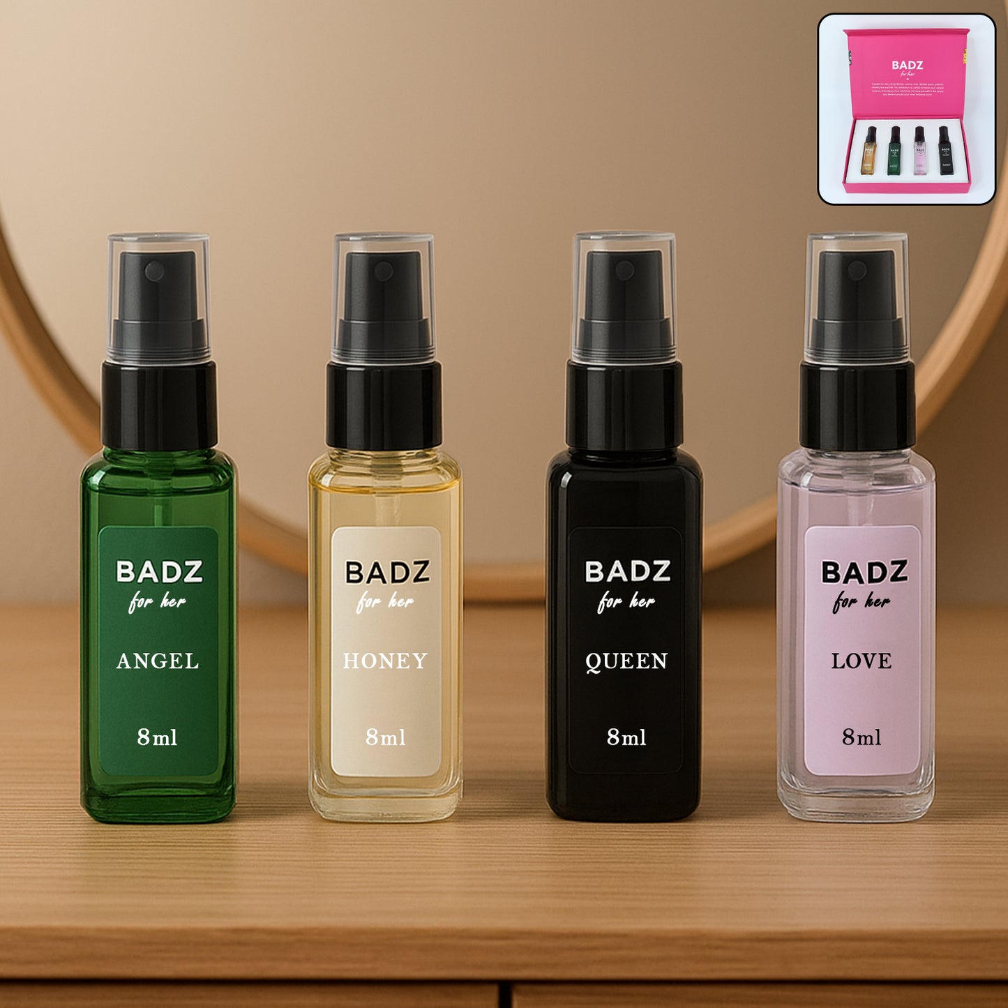 Miniperfume Spray 8Ml (Mix Fragrance  4 Pc)