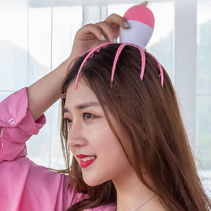 Electric Octopus Claw Scalp Massager Stress Relief Therapeutic Head Scratcher (Battery Operated  Not Included Battery  Mix Color  1 Pc)