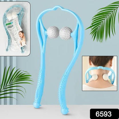 Neck Shoulder Massager 13.5X7.08In Portable Relieving The Back For Men Relieving The Waist Women