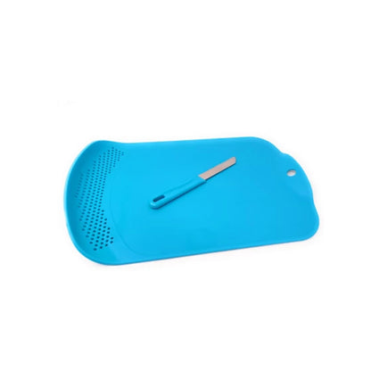 Chop  Drain Vegetables Fruits Chopping Board Sleek Knife