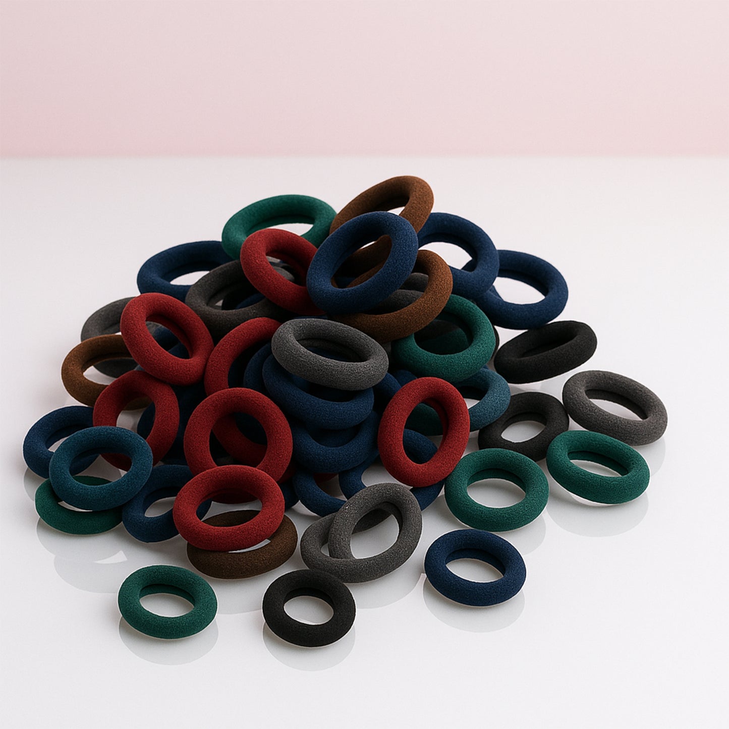 Smallhairbands Bands For Hair Rubber Bands (Pack Of 50  Multicolour)