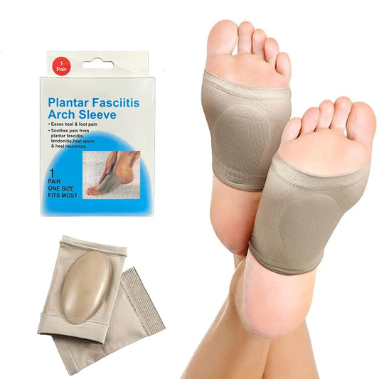 Foot Arch Support For Men  Women  Medial Arch Support For Flat Feet Correction Sleeve With Cushion  Plantar Fasciitis Leg Foot Pain Relief Product  Foot Care For Orthopedic Shoes Slippers (1 Pair)